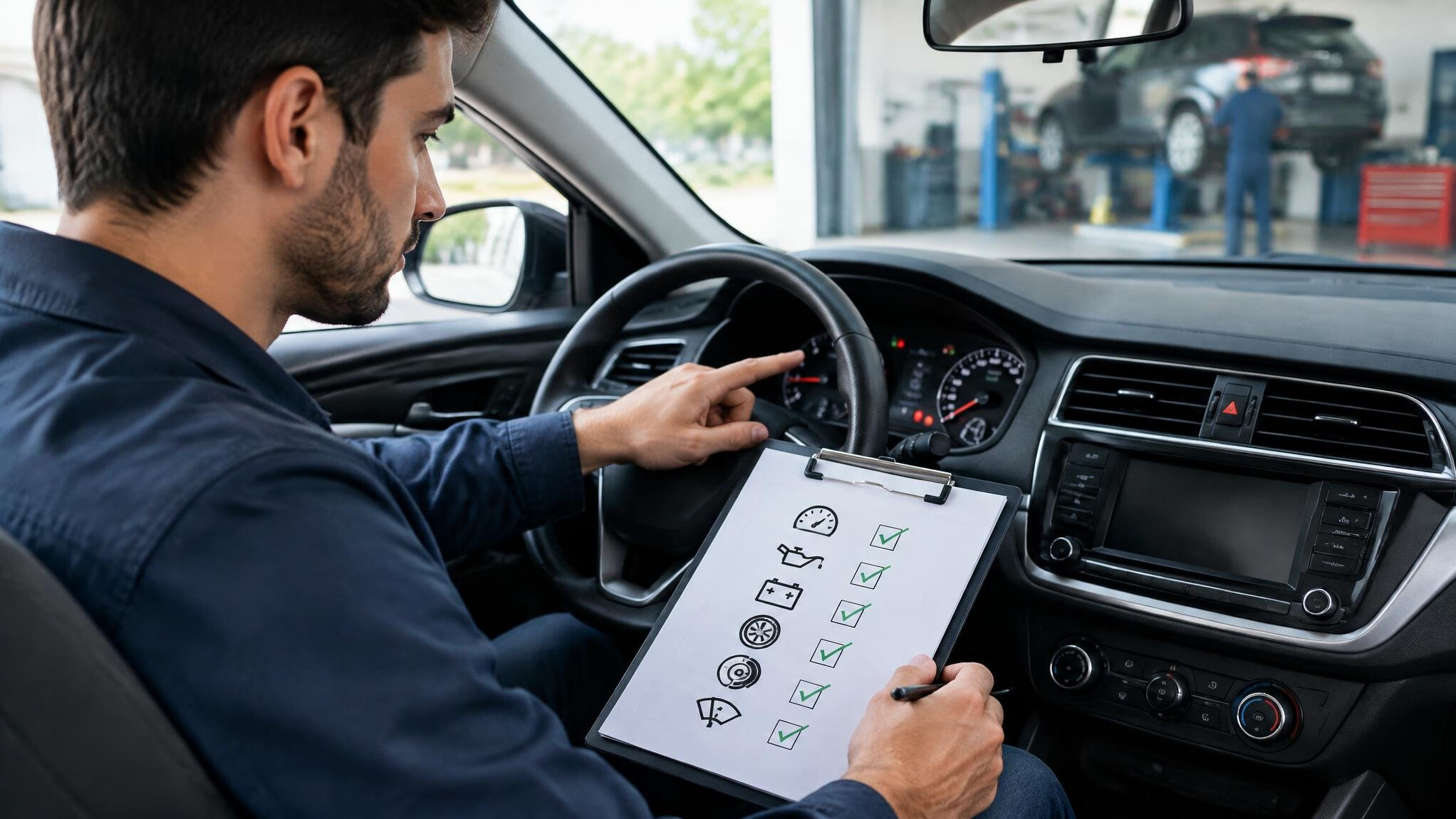 car dashboard check