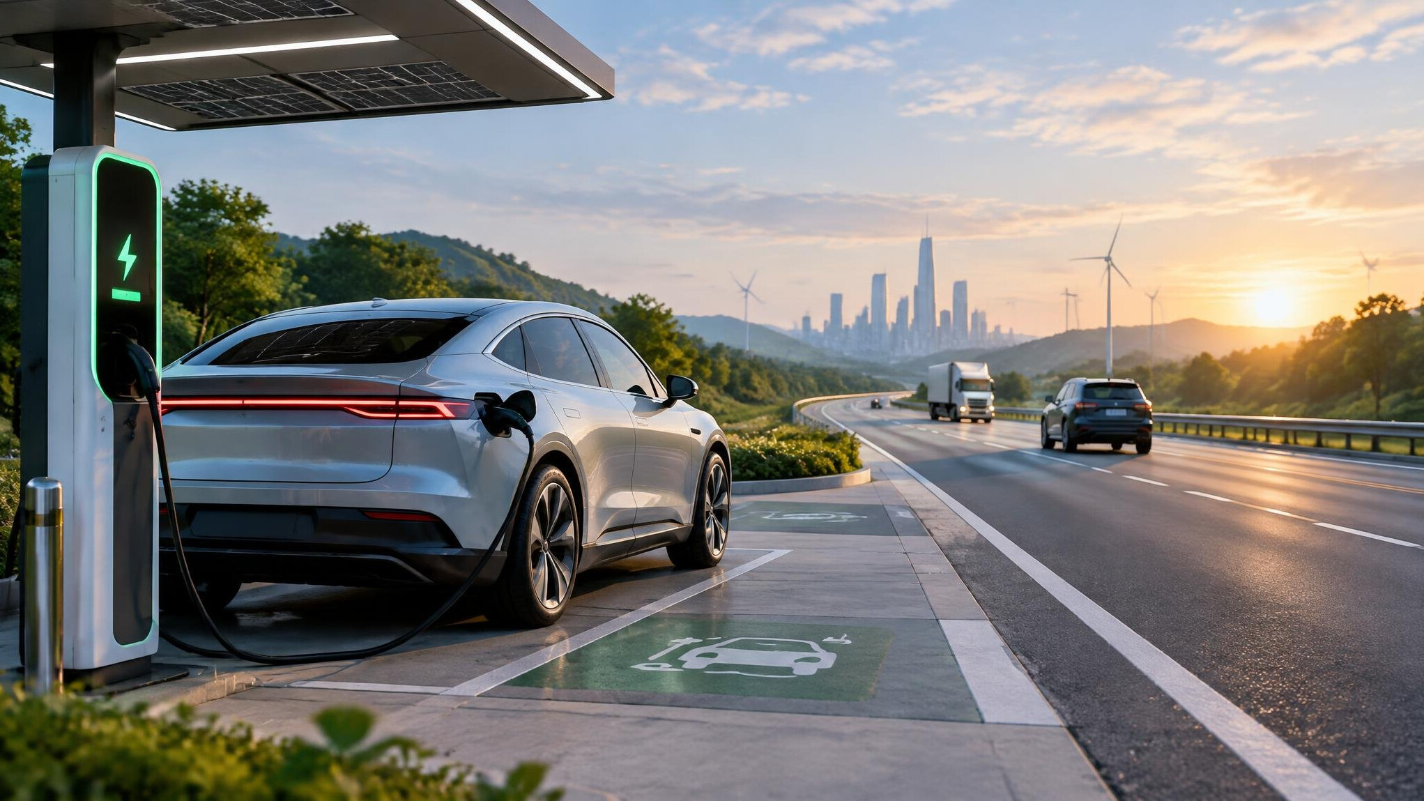 electric car charging station
